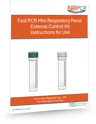 Fast PCR Mini Respiratory Panel External Control Kit Instructions for Use document